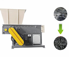 Single-shaft shredder for plastic